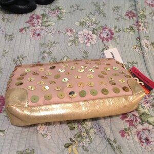 Vintage Y2K Lesportsac The OC Gold Sequined Clutch Purse
